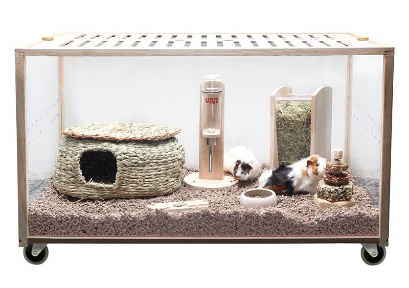 So schick und gleichzeitig artgerecht kann ein Meerschweinchen - Käfig sein: Das Living World Green Eco Habitat hat sogar das BNA Siegel!